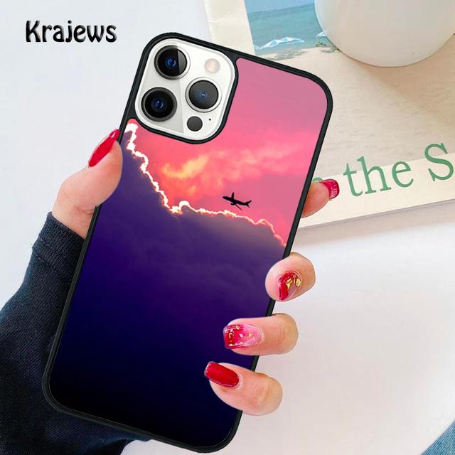 Aircraft Plane Airplane soft Phone Case Cover For iPhone 17 Air 16 15 14 13 12 Max For Apple 11 Pro Max Plus