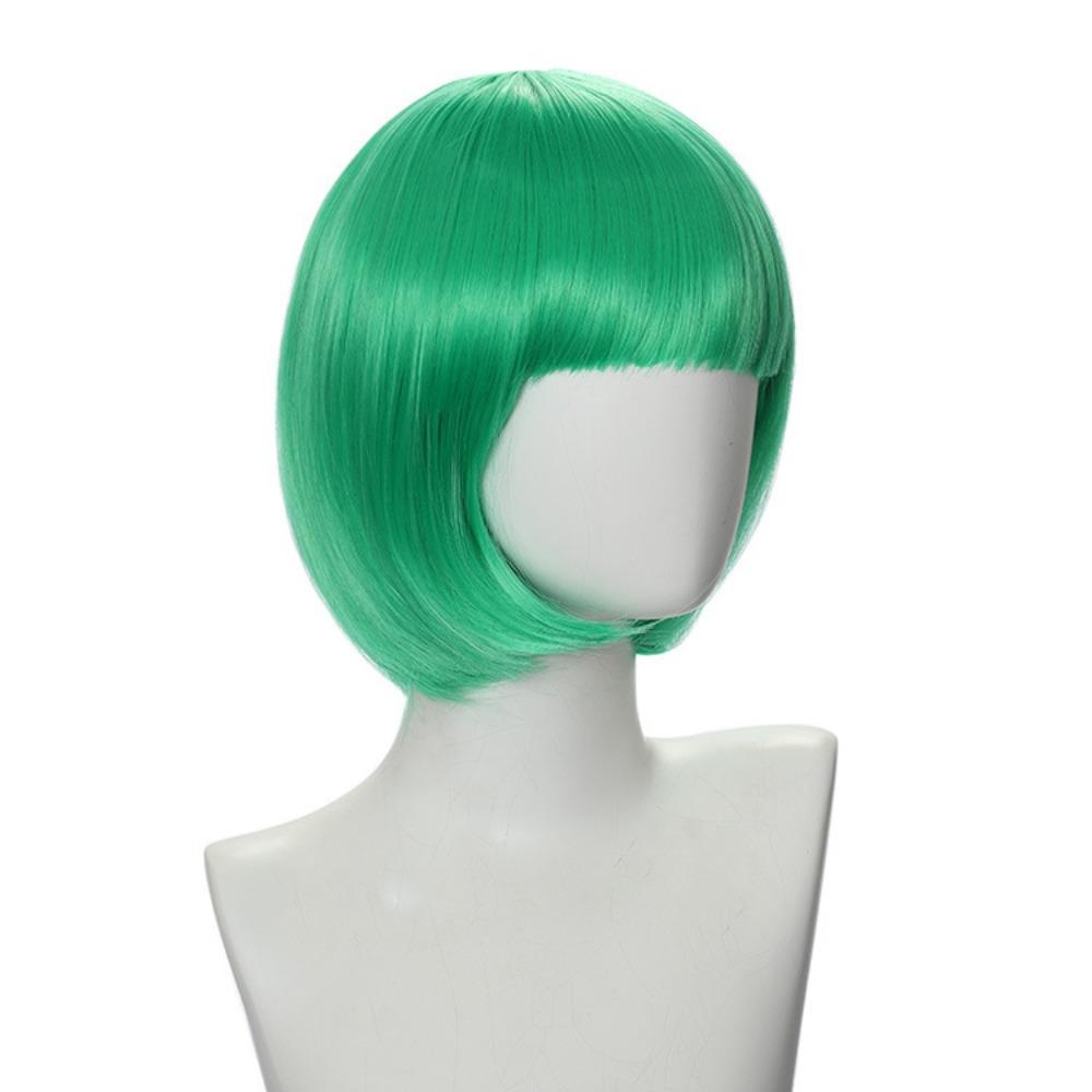 Heat Resistance Halloween Colored Wig Anime Cosplay Party Wig Short Straight Bob Hair Men Women