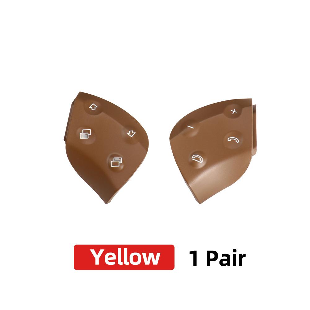 

Кнопки управления переключателем рулевого колеса автомобиля, многофункциональные кнопки переключения для Mercedes Benz W203 C Class C200 C260 жёлтый