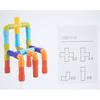 42PCS Pädagogisches Gebäude Bau Puzzle Pipeline Montage Blöcke Kinder Diy Bildung Spielzeug