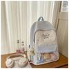 New high-value fresh and sweet candy color dopamine cute cartoon backpack junior high school students lightweight backpack