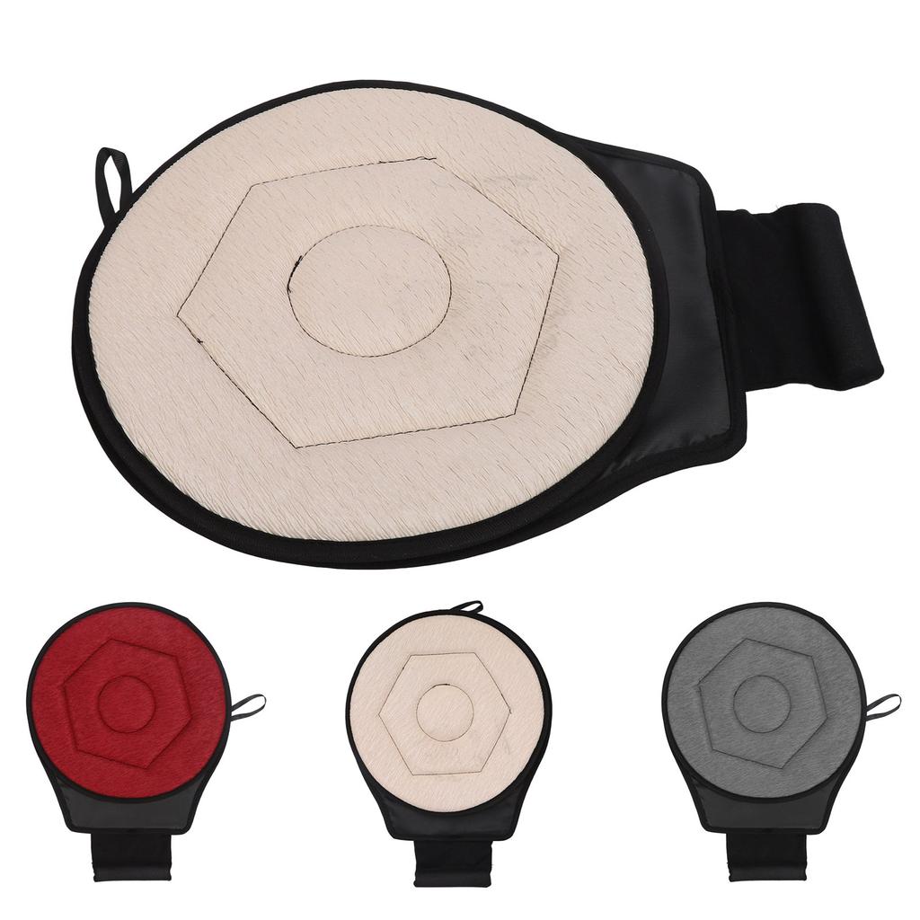 Round Car Cushion 360 Degrees Rotating Geometric Rhombic Shape Portable Rotating Seats Cushion for E