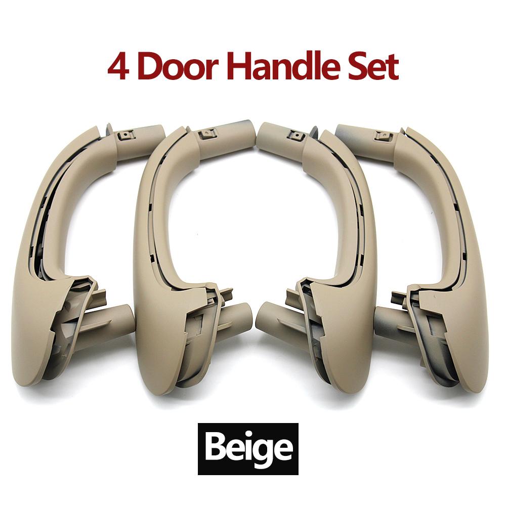 2pcs/4pcs Car Front Left Right Interior Door Pull Handle Set Replacement For Mercedes Benz W203 C Class Sedan 2000-2007