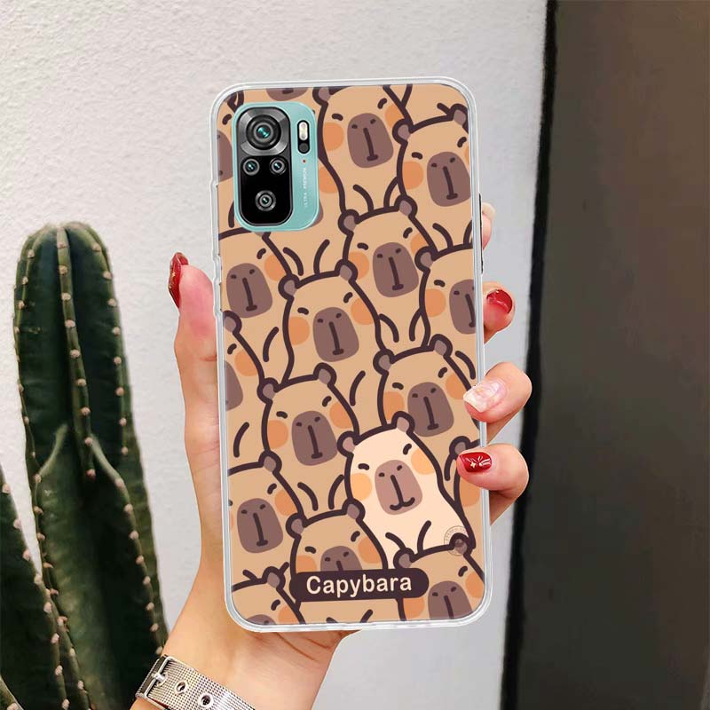 Funny Capybara Cartoon Animal For Xiaomi Redmi Note 10 9T 9S 9 8 Pro 8T 7 5 Phone Case Mi 12T 11T 10T 9T 12 11 Lite Housing Fund
