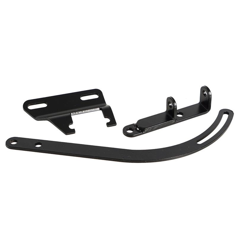 3Pc Small Block Chevy Black SWP Short Water Pump Alternator Bracket For 1955-1968 SBC Small Block Chevy 265 283 305 Drivers Side