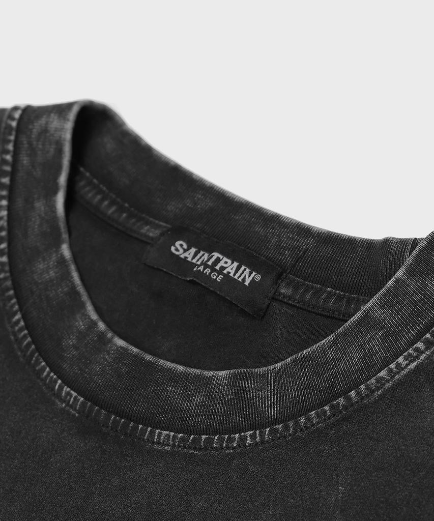 SAINTPAIN Sp Cap Pigment Short Sleeve Tee Black
