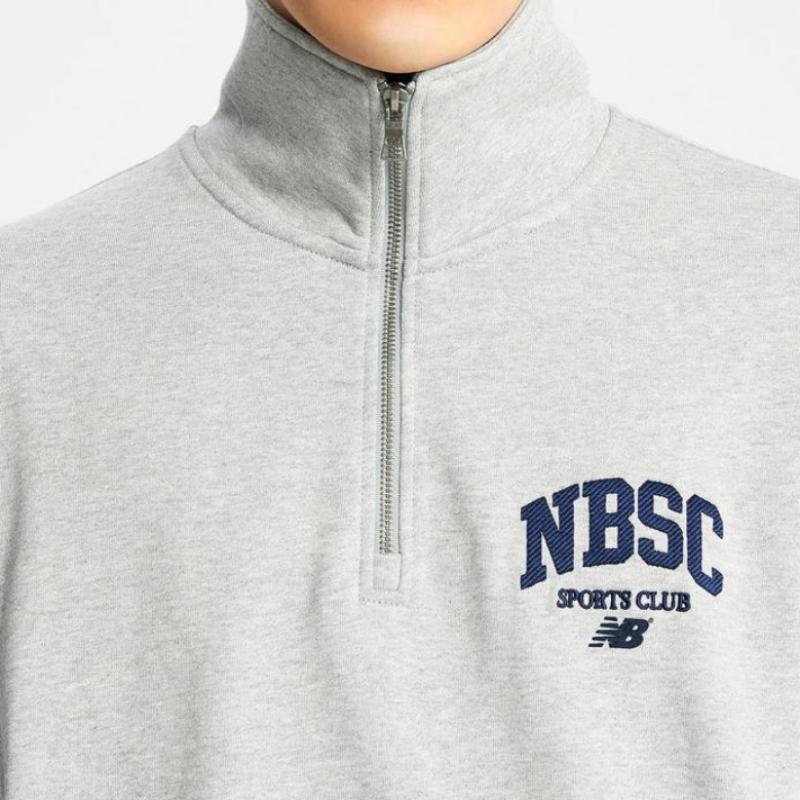 New Balance Uni Nbsc Half Zip Up Sweatshirt Nbncd31823