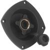 RV Wall Mount Water Inlet Pressure Regulated City Water Entry with Quick Connector ABS Pressure Regulated Entry for Trailer Boat (Black)