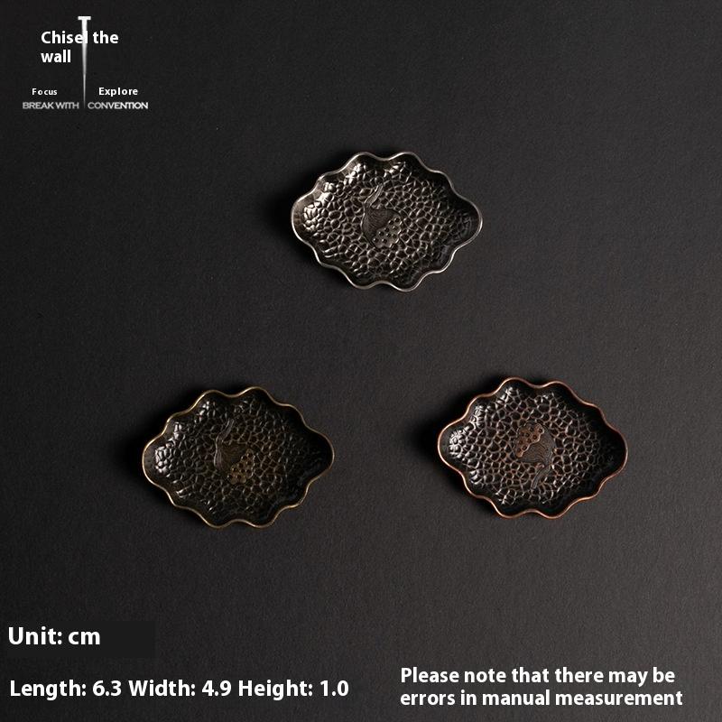 Sous-verre en alliage de zinc, Sous-verre, Accessoires de cérémonie du thé, Coussin de siège pour encens, Petite base porte-encens, S'accorde avec plusieurs styles