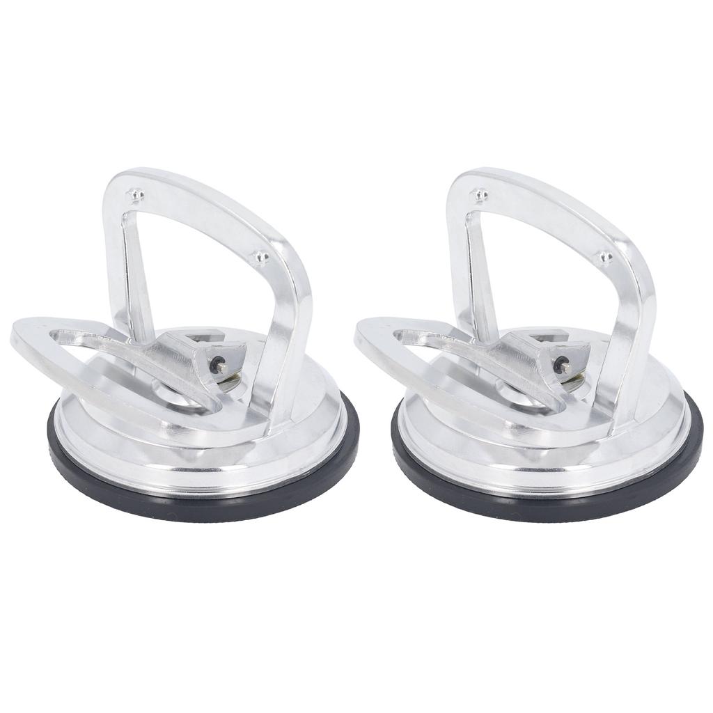 2pcs Glass Suction Cup Heavy Duty Aluminum Alloy 50kg Large Load Capacity Dent Puller Handle Lifter
