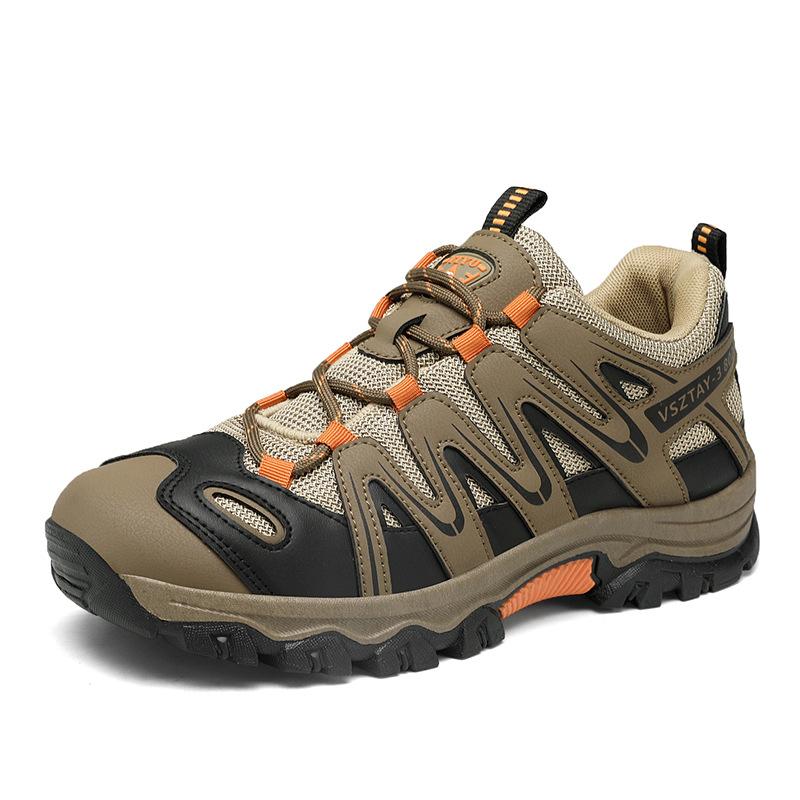 Rock climbing shoes Oxford cloth waterproof hiking shoes outdoor hiking shoes tire sole non-slip sneakers