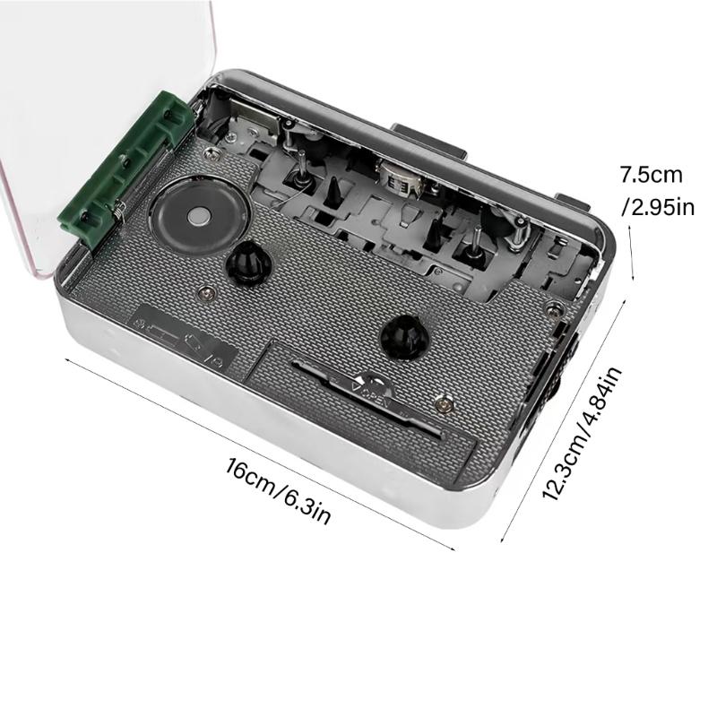 Upgrades Cassettes to MP3 Converter Directly Saves Sounds to USB Flash Drive with Build In Speaker for Real Time Playbacks