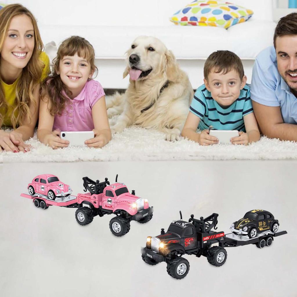 Rc Truck, Rc Semi Truck With Trailer, Rc Truck 1/64 Scale Alloy, 2025 New Rc Truck, 2.4ghz Remote Control, For Kids Gifts