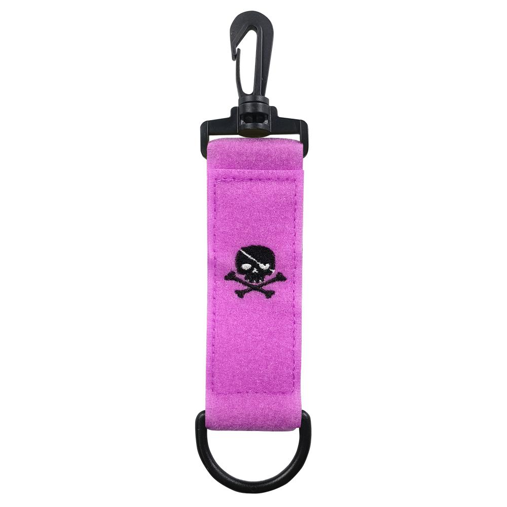 1Pcs Golf Hang Gloves Magic Tape with Carabiner Hook Skull Head Double-sided Small Hanging Can Be Hung On The Ball Bag Or Pants