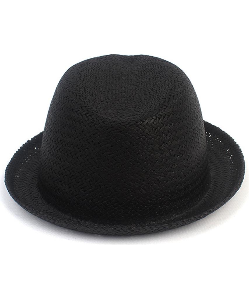Yunibeosyeolkemiseuteuli Punk Simple Black Summer Fedora