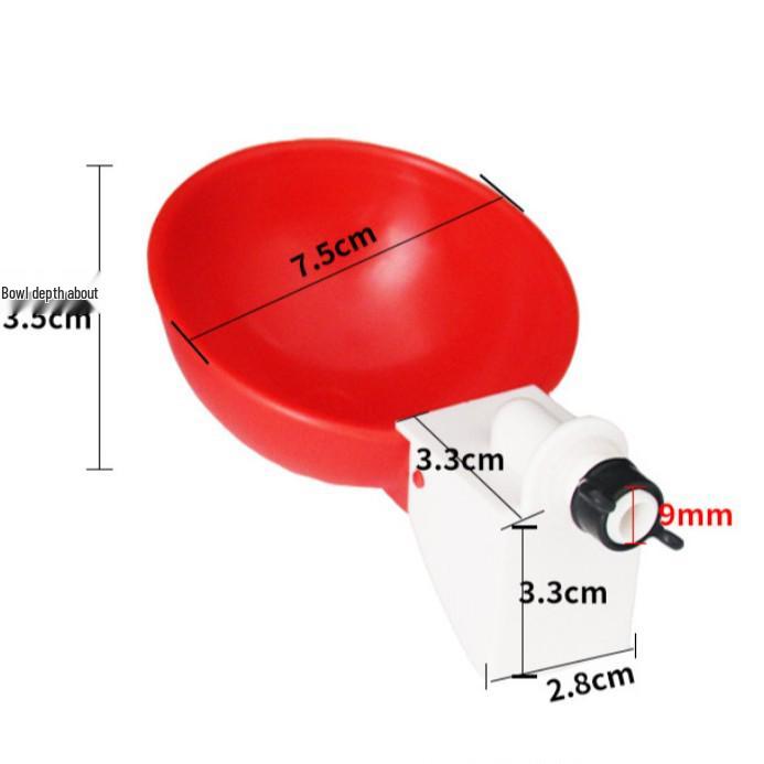 Automatic Poultry Waterer and Feeder with PVC Tee Bowl