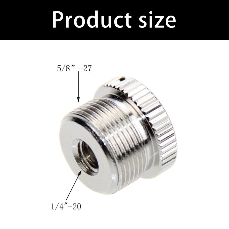 5/8inch Male To 3/8inch Female Screw Adapter For Microphone Stand Ball Head Holder Super Clamp Photography Accessories