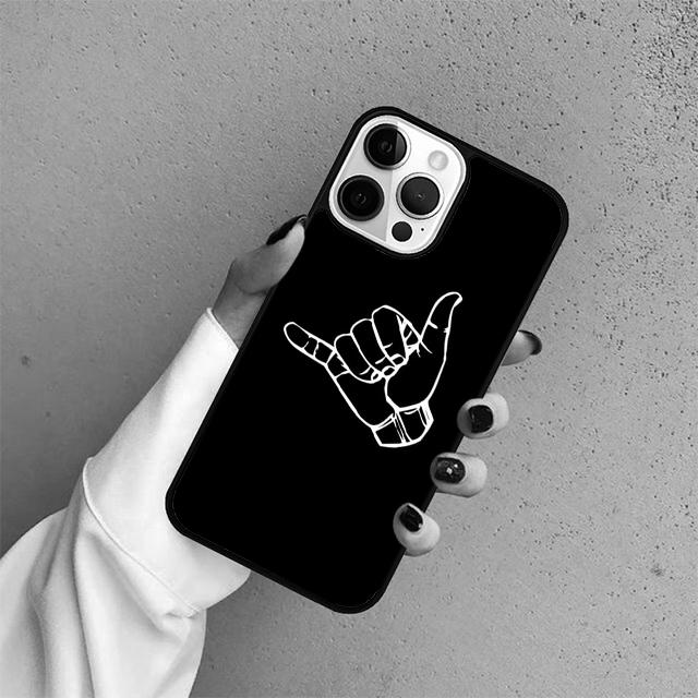 Surfer Surf Hang Loose Shaka Phone Case Cover For iPhone 17 Air 15 16 14 13 12 Pro Max 11 Pro Max Plus Coque Shell