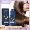 Shampoo Tinta per Capelli Proteine del Caviale Trattamento Colore Capelli Grigi Bianchi Lisciante Nutriente Veloce Naturale Erbe Coloranti Crema per Capelli