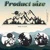 Mountain Range Metal Wall Hanging Decor, Summit Iron Sign Rustic Art, Mountain Home Decor Forest Room Decor Accent Sign