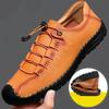 Pánské boty z hovězí kůže Prodyšné Protiskluzové Odolné proti opotřebení Řidičské boty Vysoce kvalitní Ručně šité Trendy Univerzální Sportovní boty na pedály