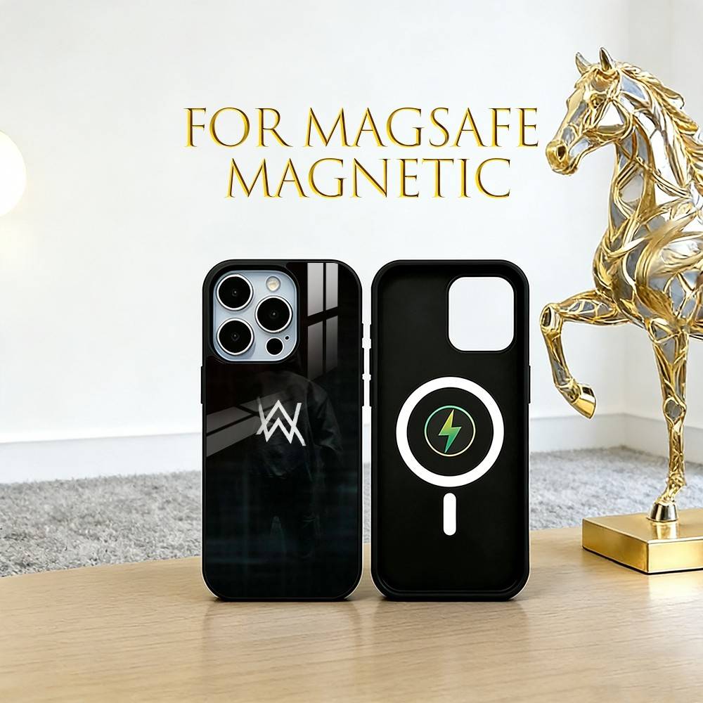 alan walker Phone Case For iPhone17,16,15,14,13,12,11 Plus,Pro Magnetic For Magsafe Wireless Charging
