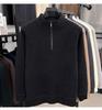 Herren Winter Chenille Pullover - Verdickter Halbhoher Kragen Reißverschluss - Warme Samtgefütterte Basisschicht