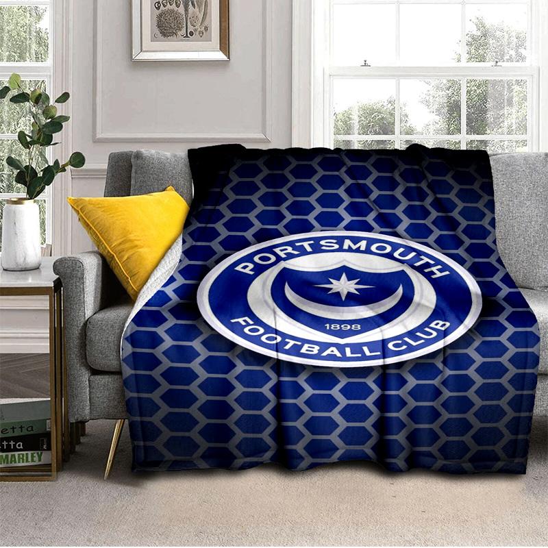 Ports Fc Crest Printed Throws Blanket Soft Flannel Blankets for Couch Bed Gifts for Men Women Picnic Blanket Christmas Gifts