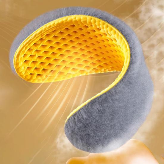 1 Pair Winter Shoe Insoles Moisture Absorbing Breathable Cushioned Memory Foam Insoles High Rebound Anti-Fatigue Thermal Insoles for Cold Weather