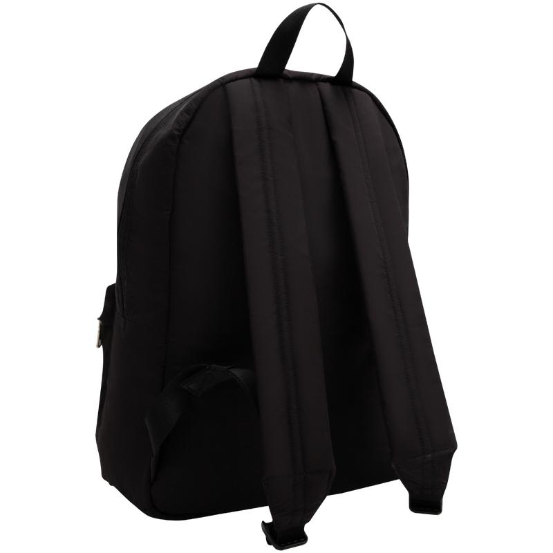 Calvin Klein Commuter Campus Style Multi-Pocket Simple Embroidered Label Fabric Backpack Men Backpack Space-Black HH3946-001