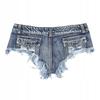 Women's Short Denim Shorts High Waist Shorts Skirtty Sexy Size L