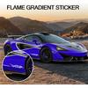 TOMALL 4 Pcs 12cm+29cm Flame Reflective Sticker for Car Flame Racing Sports Stripe Decal for Golf Cart Vinyl Waterproof Decal DIY for Car Body Side