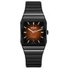 RADO Relógio Suíço Unissex Série Arch Automático Mecânico Reserva de Marcha 72 Horas 32,5 mm Mostrador Marrom Caixa de Cerâmica Pulseira de Borracha R10202309