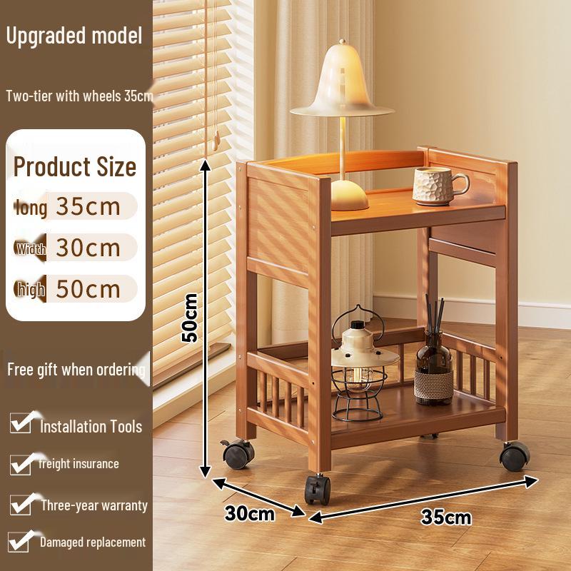 Többszintű mobil tárolóállvány: Álló, többfunkciós kocsi nappalihoz és háztartási cikkekhez.
