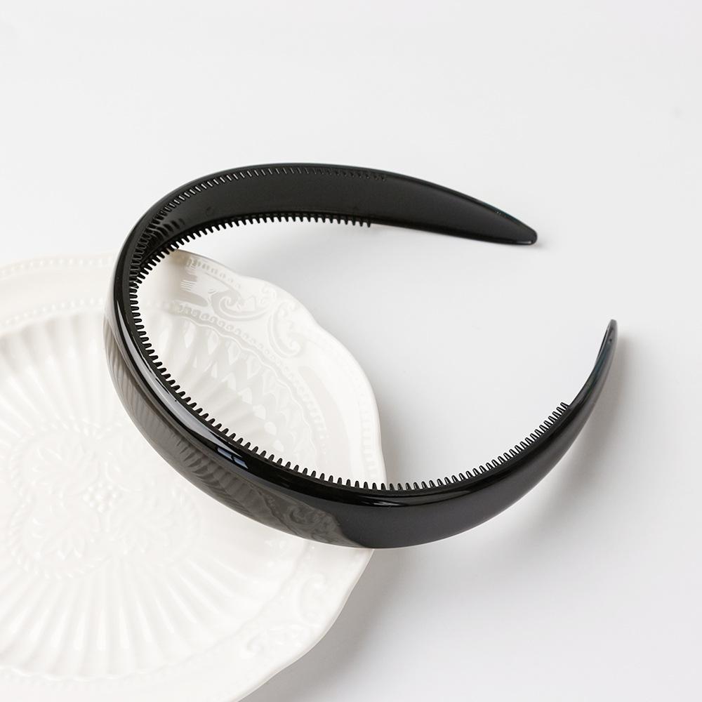 1Pcs Women Vintage Hair Accessories for Daily Wear Tortoiseshell Acetate Leopard Hair Hoop Non Slip Teeth Headband