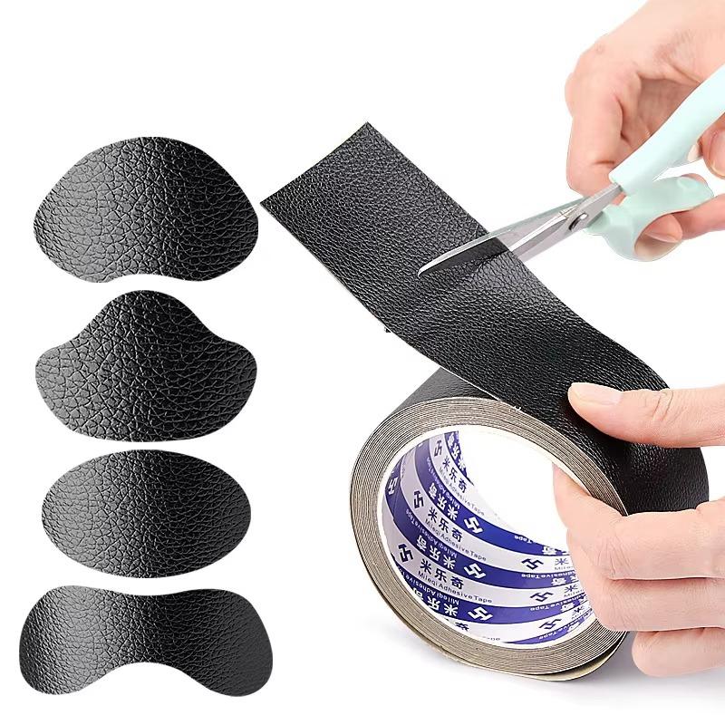 1Roll Leathers Patches Sneakers Heel Protector Leather Shoes Pads Patch Self Adhesive Patch Repair Shoes Heel Foot Care Products