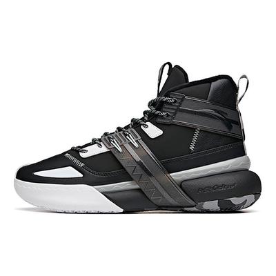 Speed Battle 4 Durable Non-Slip High-Top Basketball Shoes Men Sneaker Black White 112041650-1