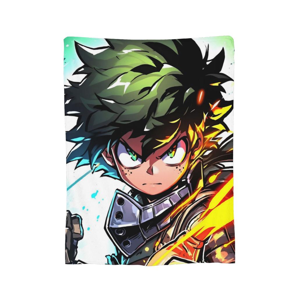 My Hero Academia Blankets Fleece Anime Warm Throw Blankets for Car Sofa Couch Bedroom Quilt
