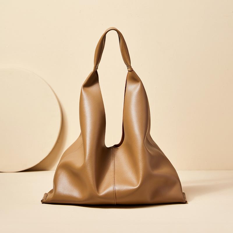 2025 Neue Tragetasche Damen Große Kapazität Pendler Umhängetasche Echtes Leder Damen Tasche Weiches Leder