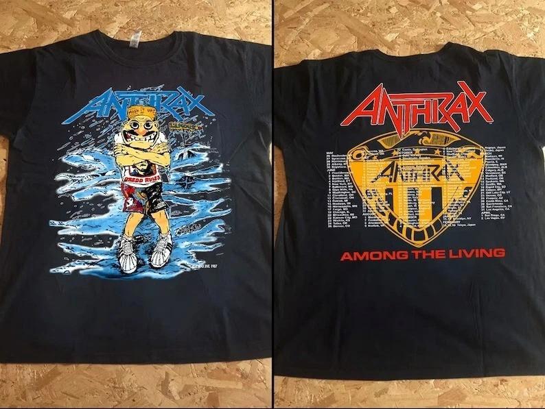 1987 Anthrax Among The Living Tour T-Shirt, Anthrax T-Shirt