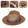 Lightweight Foldable Sun Hat With Blue Belt And Adjustable Band For Beach Travel Outdoor Activities