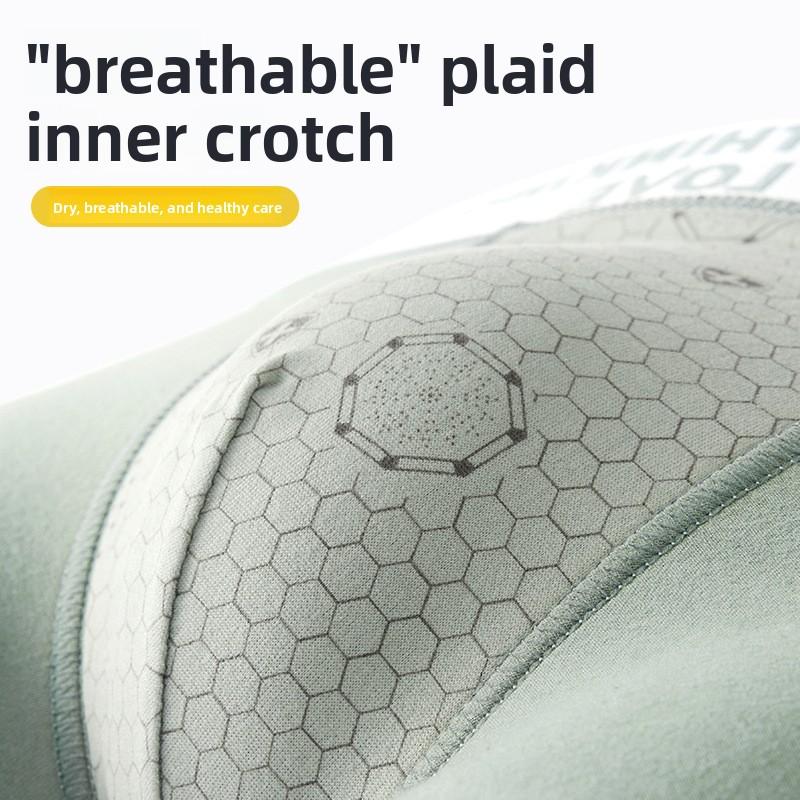 Plus Size Men's Spring and Summer Cotton Breathable Sport Boxer Briefs