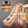 Rundloch Schnapsglas Halter 6/12 Löcher Weinglas Regal Bambus Schnapsglas Tablett Heimbrauerei