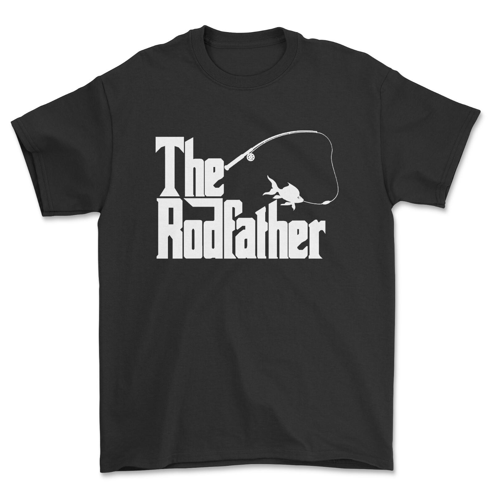 The Rodfather Fishing T-Shirt Funny Angling Tshirt S