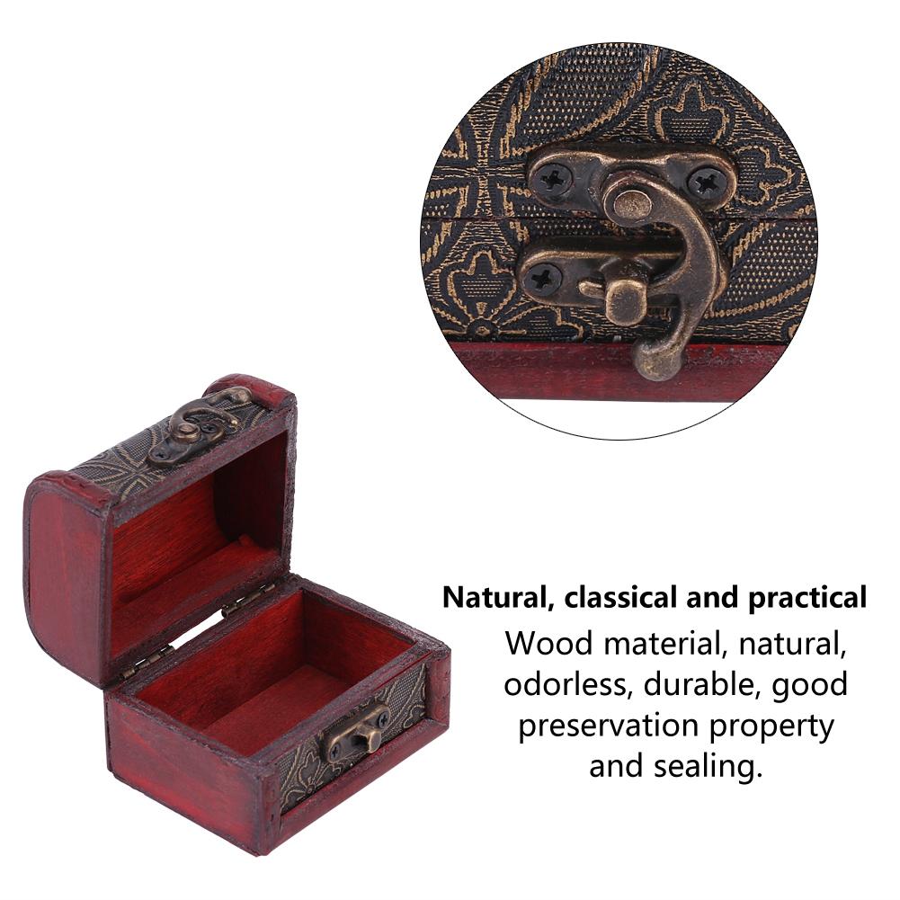 Classical Wooden Jewelry Necklace Bracelet Storage Box Chest Case Holder Organizer