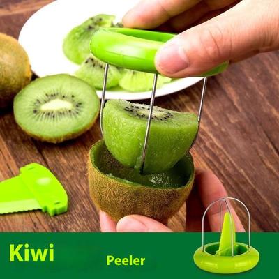 Škrabka na kiwi Kráječ Kuchyňské odnímatelné kreativní pomůcky Nerezová ocel Nástroje na loupání citronu Ovoce Příslušenství k výrobníku salátů