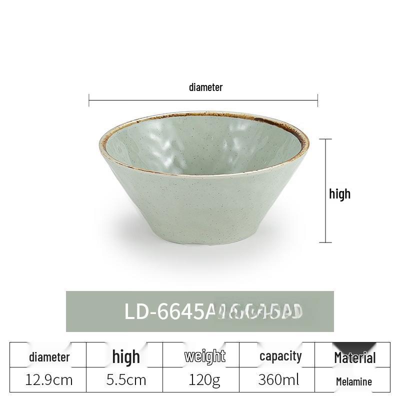 Japanese Style Melamine Noodle Bowl