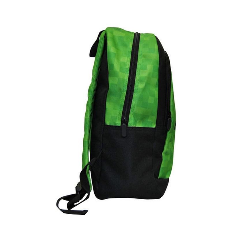 Minecraft Backpack Green/Black 40x29x13cm School Bag Gaming Backpack Travel Rucksack