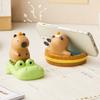 Animal Figurines Capybara Mobole Phone Stand Crocodile Capybara Model Toy  Phone Accessories