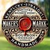 Rundes Metallschild Bar Pub Man Cave Vintage Whiskey Dekor